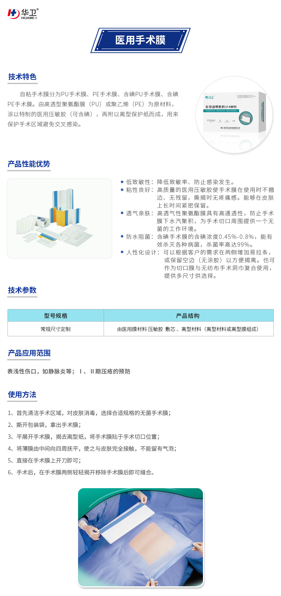 医用新材料 医用手术膜